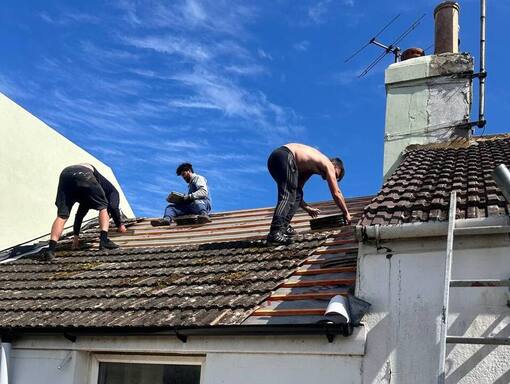 Attleborough Roofing Services 15 This is a photo of a roof being repaired in Attleborough. Installation carried out by Attleborough Roofing Services
