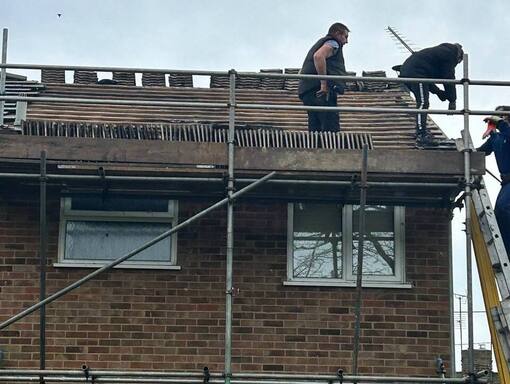 Attleborough Roofing Services 19 This is a photo of a roof being repaired in Attleborough. Installation carried out by Attleborough Roofing Services